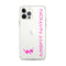 Misfit Nation iPhone Clear Case - Clear/Flamingo