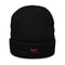 Misfit Nation Bolts Cuffed Beanie - Flamingo