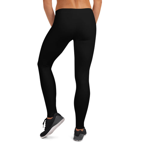 Power Racing Leggings - Black/Purple