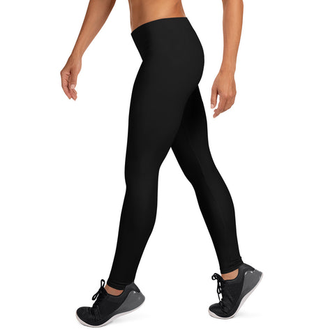 Power Racing Leggings - Black/Purple