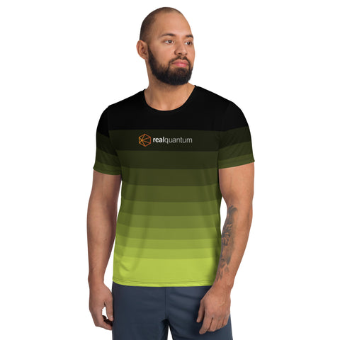 Athletic T-shirt - Modern Stripe Lime