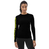 Power Racing Women's Rash Guard - Black/Yellow