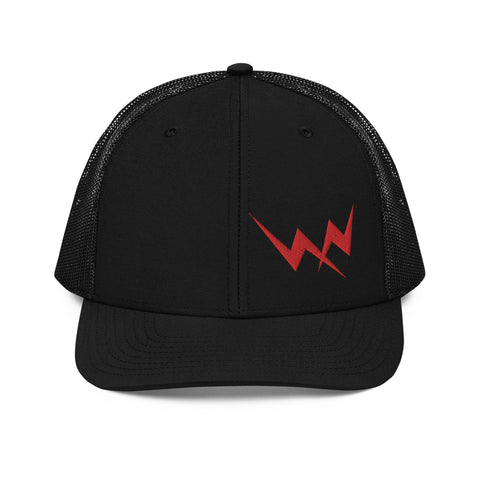 Misfit Nation Low Pro Trucker Cap - Red Bolts