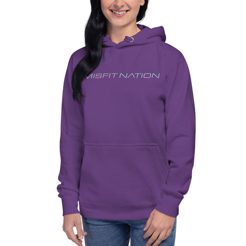 Misfit Nation Bolts Hoodie - Classic - Purple 3D